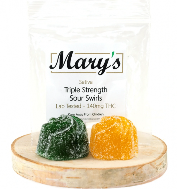 Mary’s Triple Strength Sour Swirls Sativa 140mg