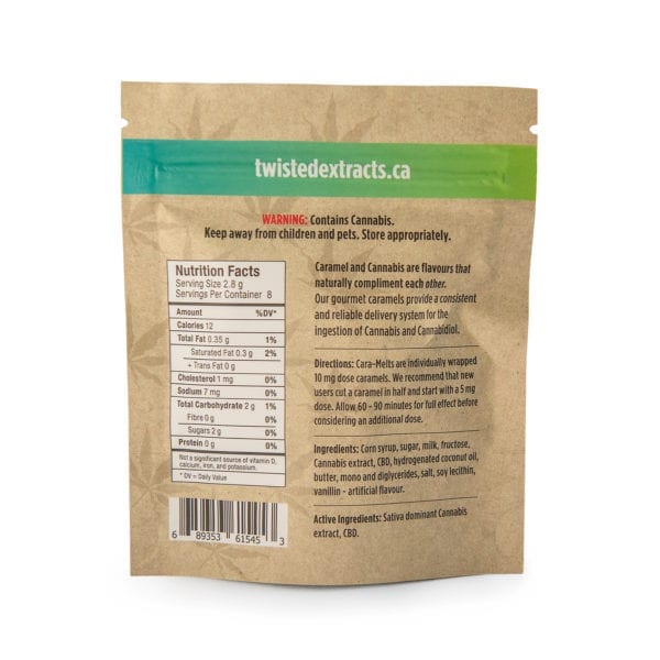 Twisted Extracts - Cara-Melts 1:1 Sativa CBD (40Mg THC + 40Mg CBD)