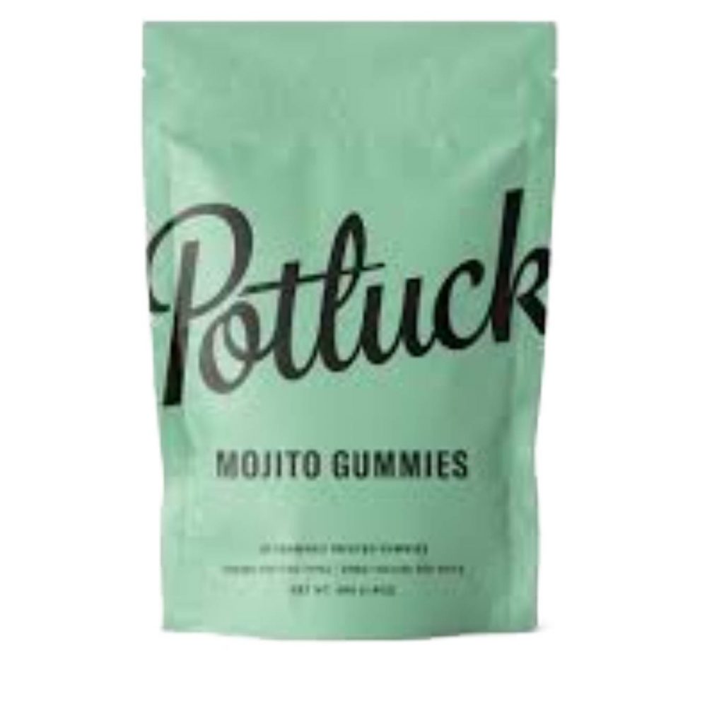 Potluck Gummies- Mojito- 200mg THC:CBD