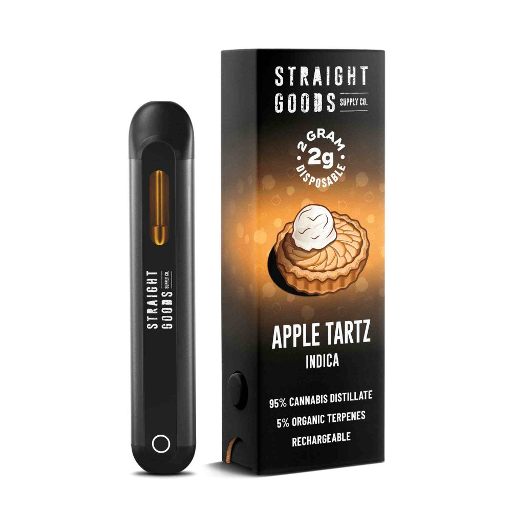 Straight Goods 2 GRAM Disposables – Apple Tartz (Indica)