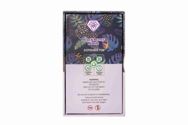 * New Hardware * Diamond Concentrates 3 Gram Disposable (Distillate) – Blackberry Kush (Indica) (3 Gram) - Image 3