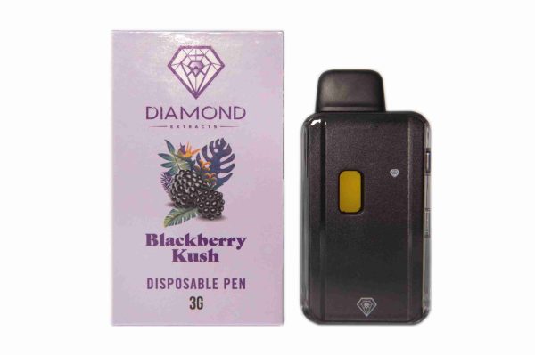 * New Hardware * Diamond Concentrates 3 Gram Disposable (Distillate) – Blackberry Kush (Indica) (3 Gram)