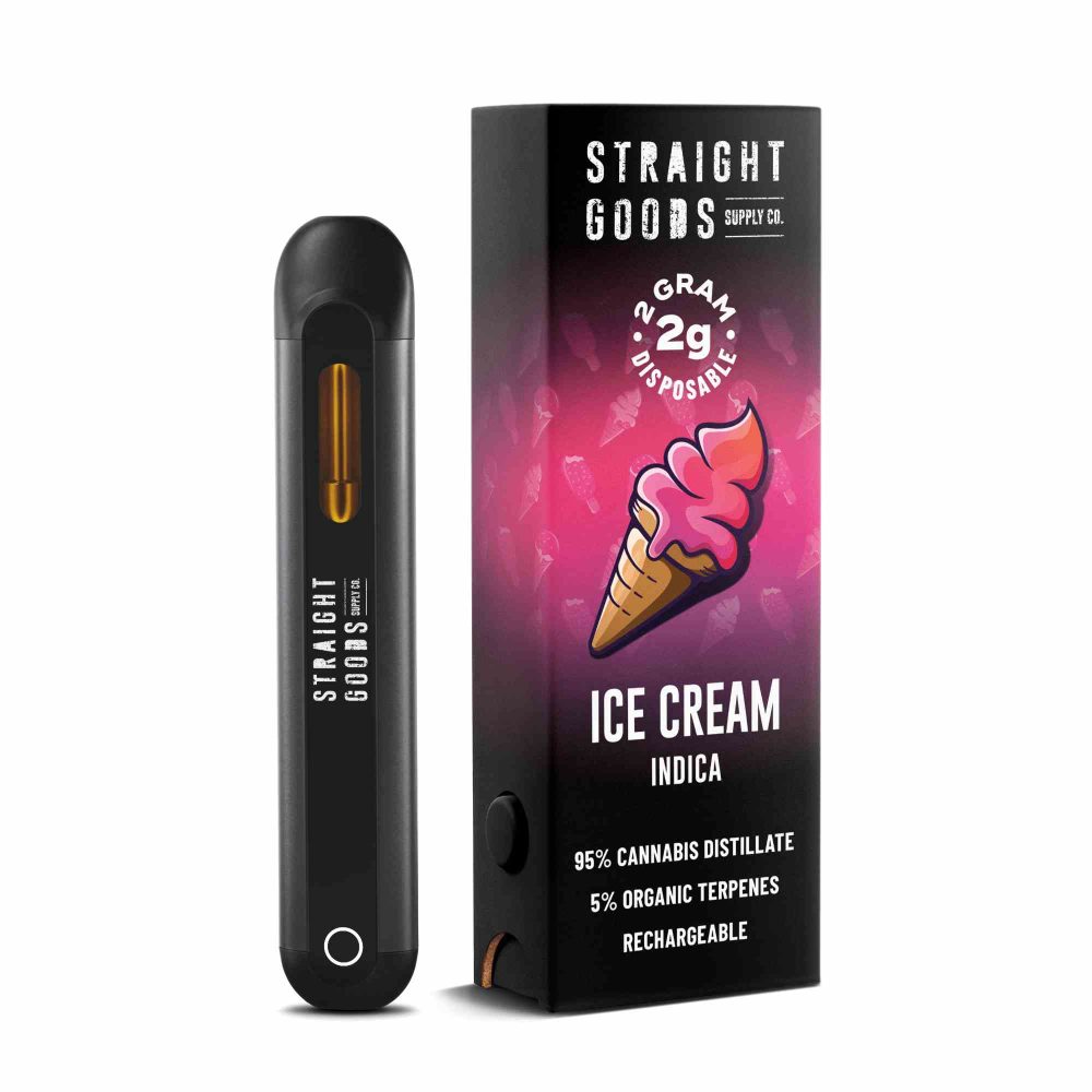 Straight Goods 2 GRAM Disposables – Ice Cream (Indica)