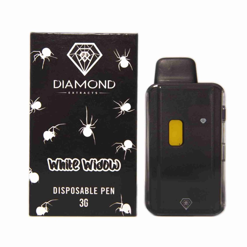 * New Hardware * Diamond Concentrates 3 Gram Disposable (Distillate) – White Widow (Indica) (3 Gram)