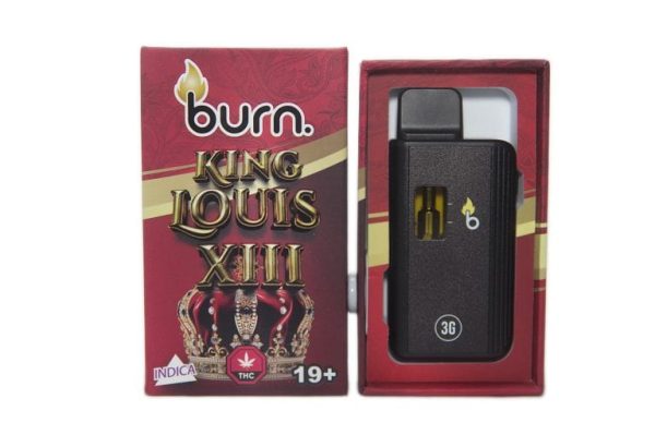 Burn. 3 Gram Vape – King Louis XIII (Indica)