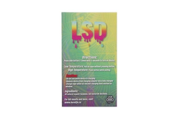 Burn. 3 Gram Vape – LSD (Hybrid) - Image 2