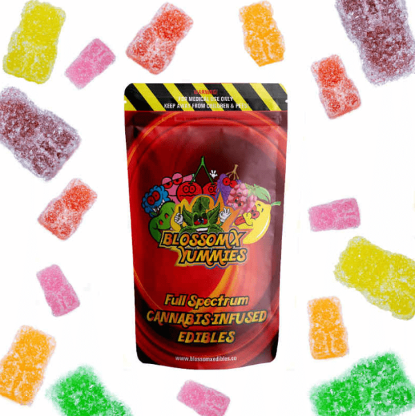 BlossomX - Assorted Gummy Bears 600mg THC (10 x 60mg)