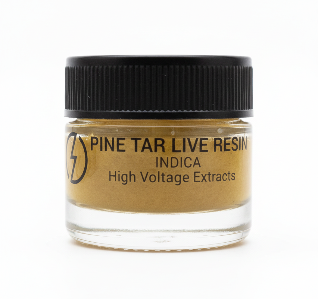 High Voltage Extracts Live Resin – Pine Tar (Indica) (1 Gram) - Image 2