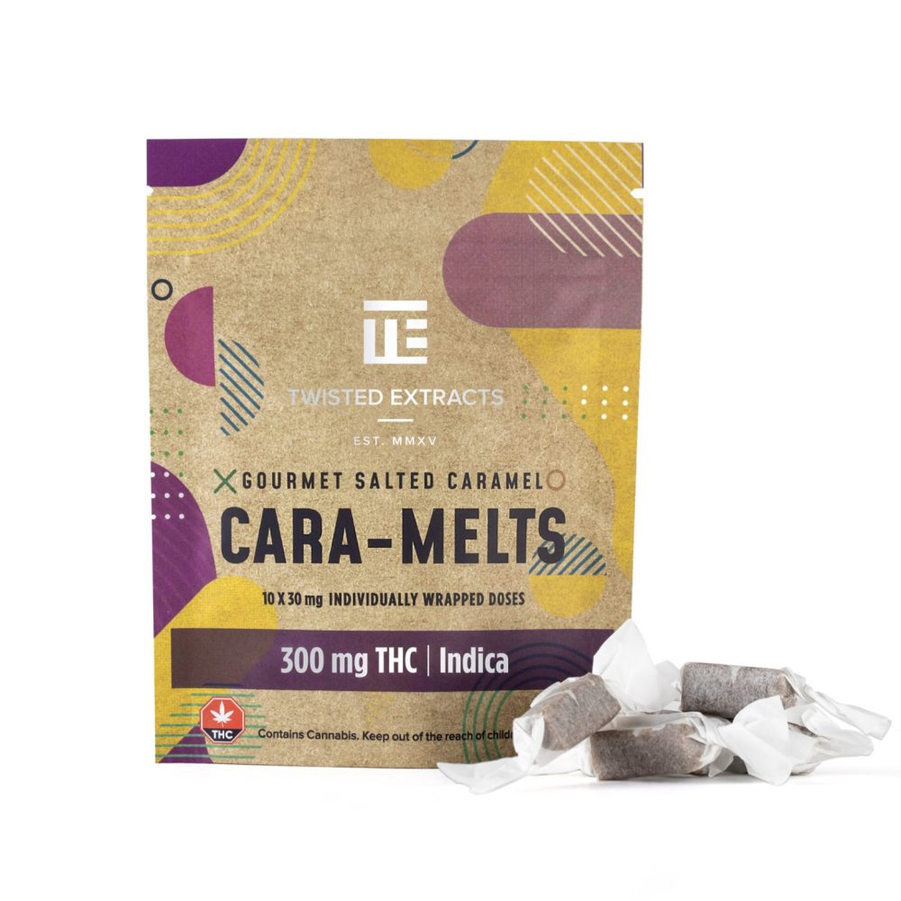 * New * Twisted Extracts – Indica Salted Cara-Melts (300mg THC)
