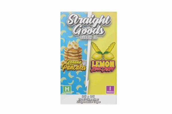 * New LCD Screen* Straight Goods Dual Chamber Vape – Banana Pancakes + Lemon Rock Candy (3 Grams + 3 Grams) - Image 3