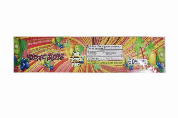 Canndy Edibles – (500mg THC) Dope Rope Sour Tropical Punch - Image 3
