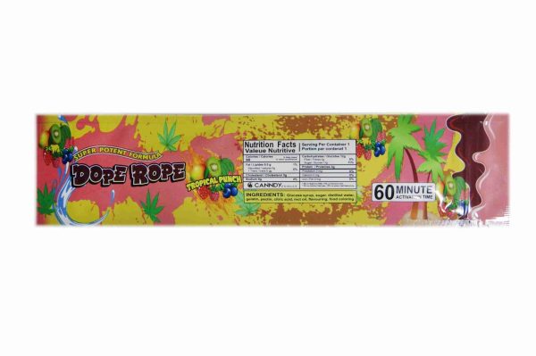 Canndy Edibles – (500mg THC) Dope Rope Tropical Punch - Image 3