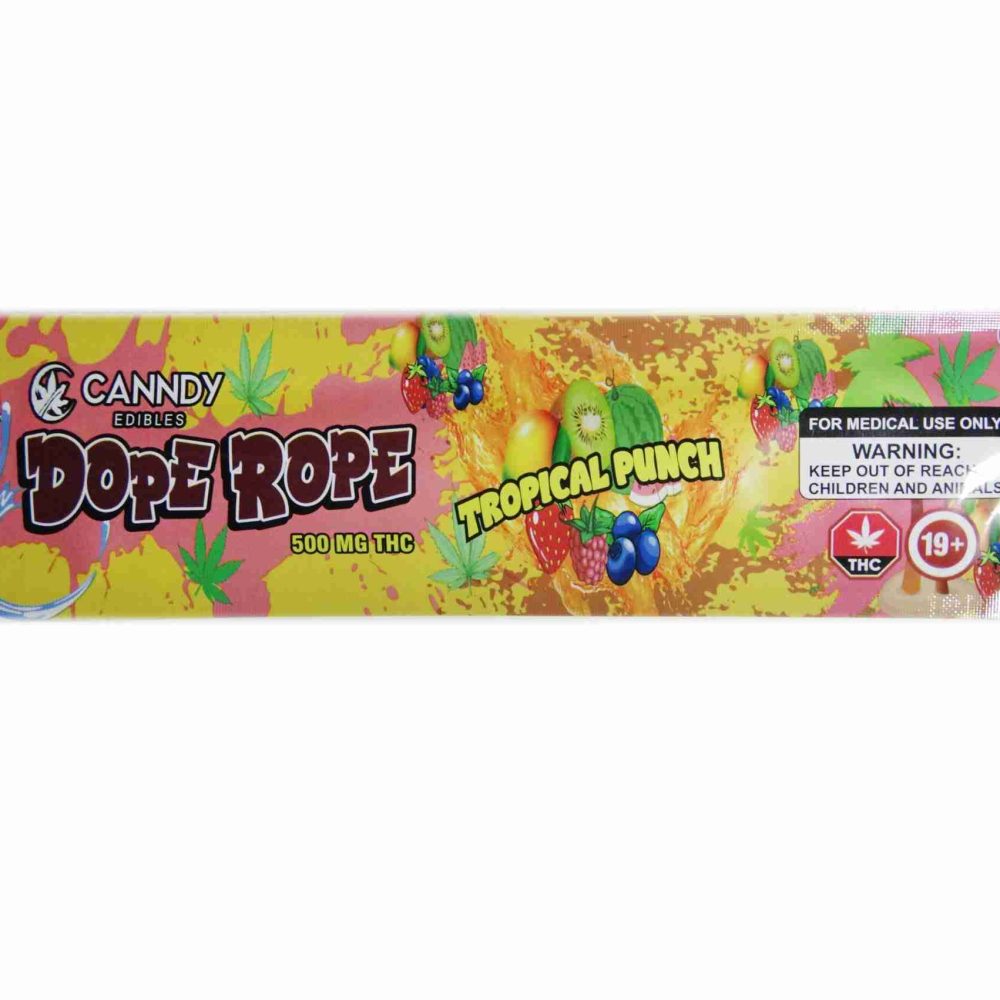 Canndy Edibles – (500mg THC) Dope Rope Tropical Punch