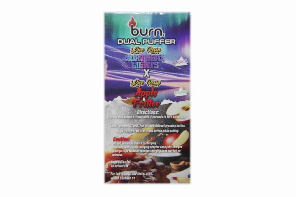 * New * Burn Duel 2 Gram Puffer – Live Resin Northern Lights x Live Resin Apple Fritter (2 Grams + 2 Gram) - Image 2