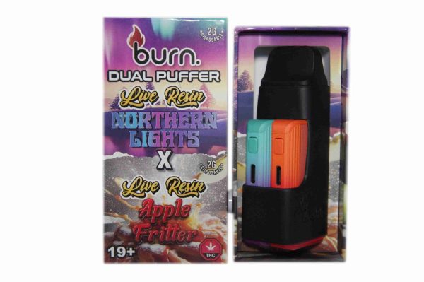 * New * Burn Duel 2 Gram Puffer – Live Resin Northern Lights x Live Resin Apple Fritter (2 Grams + 2 Gram)