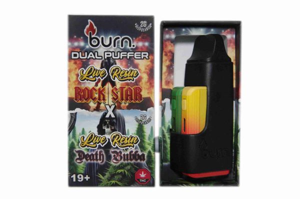 * New * Burn Duel 2 Gram Puffer – Live Resin Rockstar x Live Resin Death Bubba (2 Grams + 2 Gram)