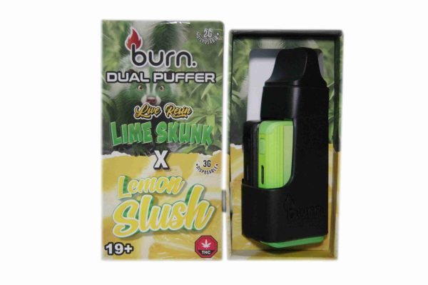 * New * Burn Duel Puffer – Live Resin Lime Skunk x Lemon Slush (2 Grams + 3 Gram)