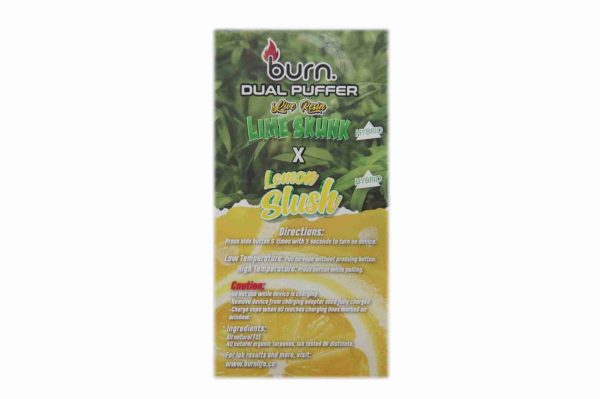 * New * Burn Duel Puffer – Live Resin Lime Skunk x Lemon Slush (2 Grams + 3 Gram) - Image 2