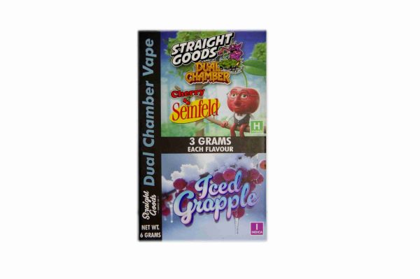 * New * Straight Goods Dual Chamber Vape – Cherry Seinfeld + Iced Grapple (3 Grams + 3 Grams) - Image 2