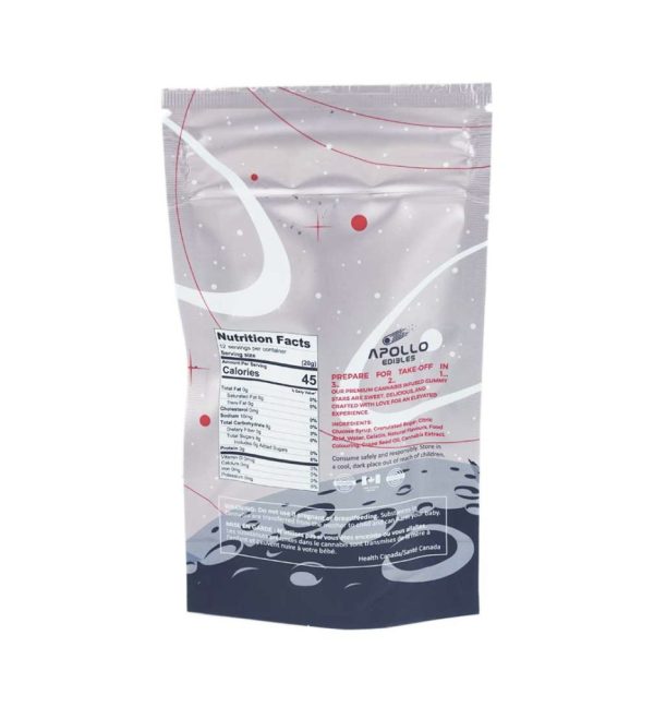 * New * Apollo Edibles – Sour Strawberry Shooting Stars 3000mg THC Sativa - Image 3