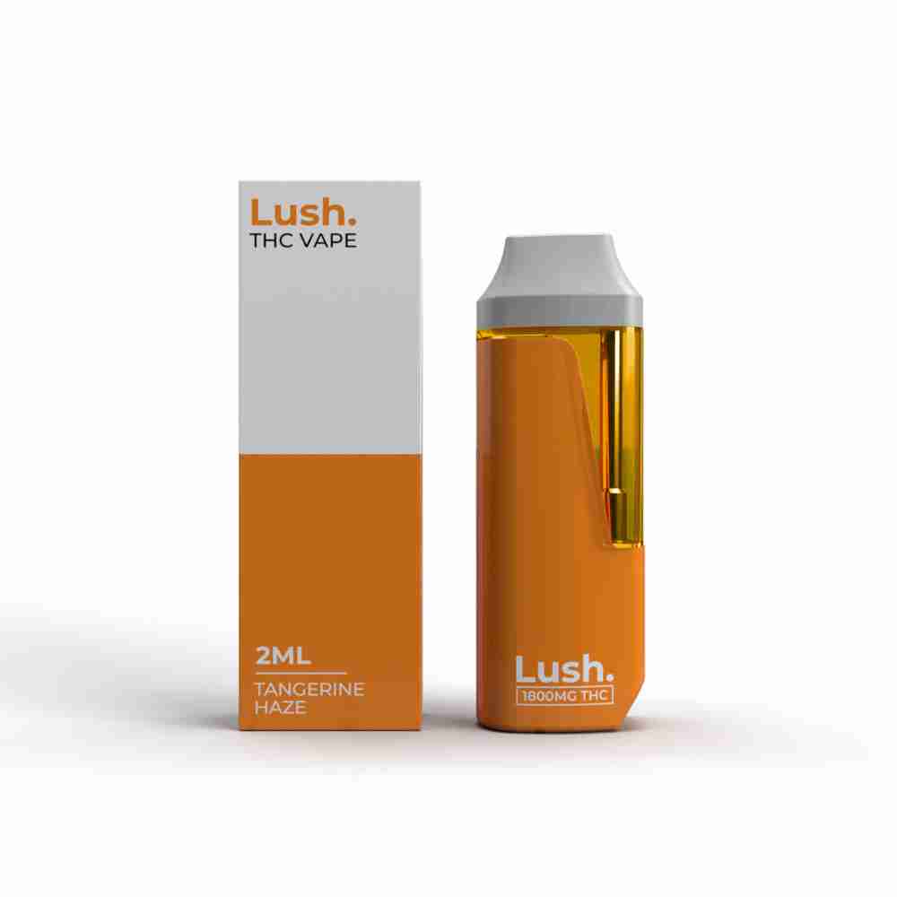 LUSH 2ML Disposable Vape – Tangerine Haze (Sativa)