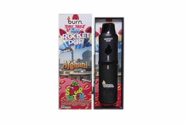 This is an image of THC Vape Pen Canada 9g Burn Triple Threat Flavors