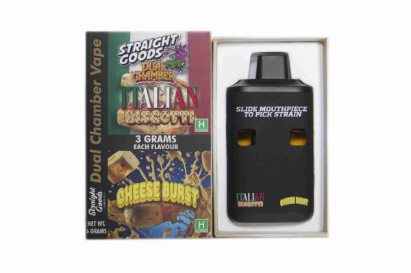 * New * Straight Goods Dual Chamber Vape – Italian Biscotti + Cheese Burst (3 Grams + 3 Grams)