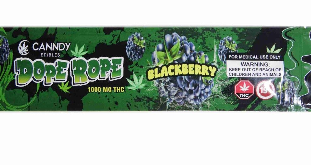 Canndy Edibles – (1000mg THC) Dope Rope Blackberry