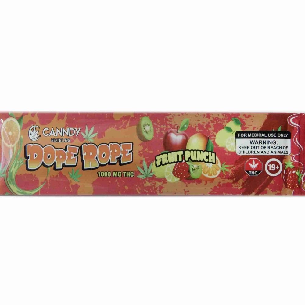 Canndy Edibles – (1000mg THC) Dope Rope Fruit Punch