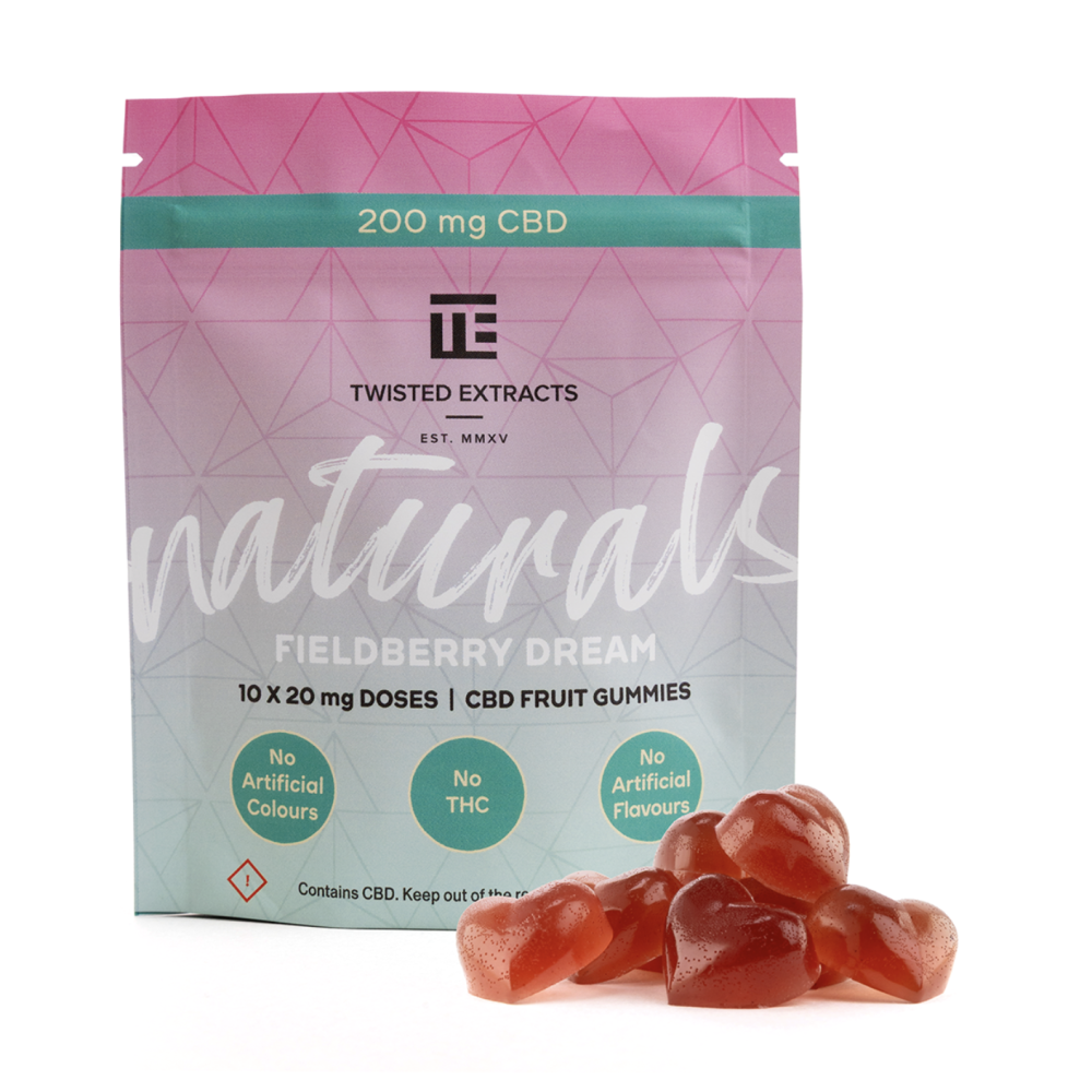 Twisted Naturals – Fieldberry Dream Twisted Naturals Gummies (200mg CBD)