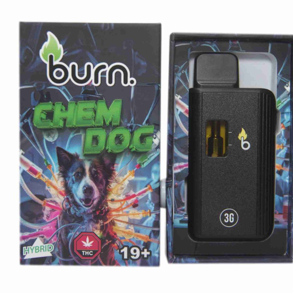 3 Gram Burn Disposable Vapes – Chem Dog (Hybrid) (3 Gram)