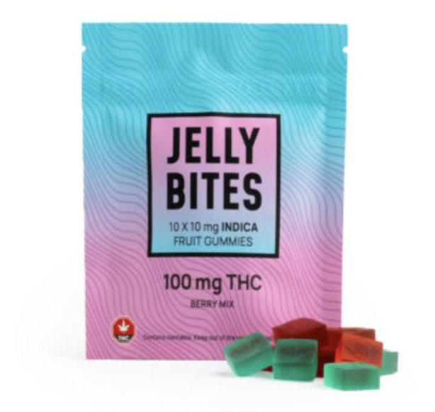 Twisted Extracts – Indica Regular Strength Jelly Bites (100 mg THC) – Berry Mix