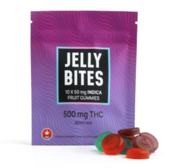 Twisted Extracts – Indica Extra Strength Jelly Bites (500 mg THC) – Berry Mix