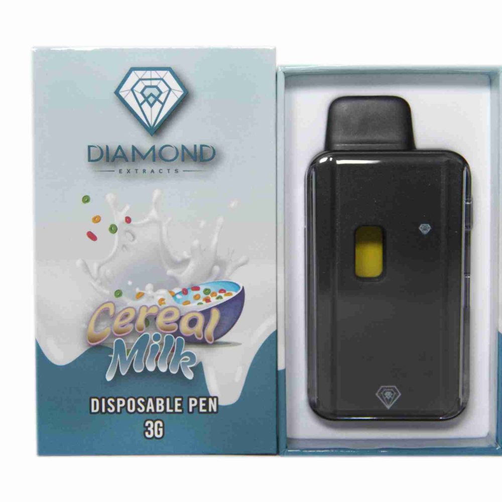 * New Hardware * Diamond Concentrates 3 Gram Disposable (Distillate) – Cereal Milk (Indica) (3 Gram)