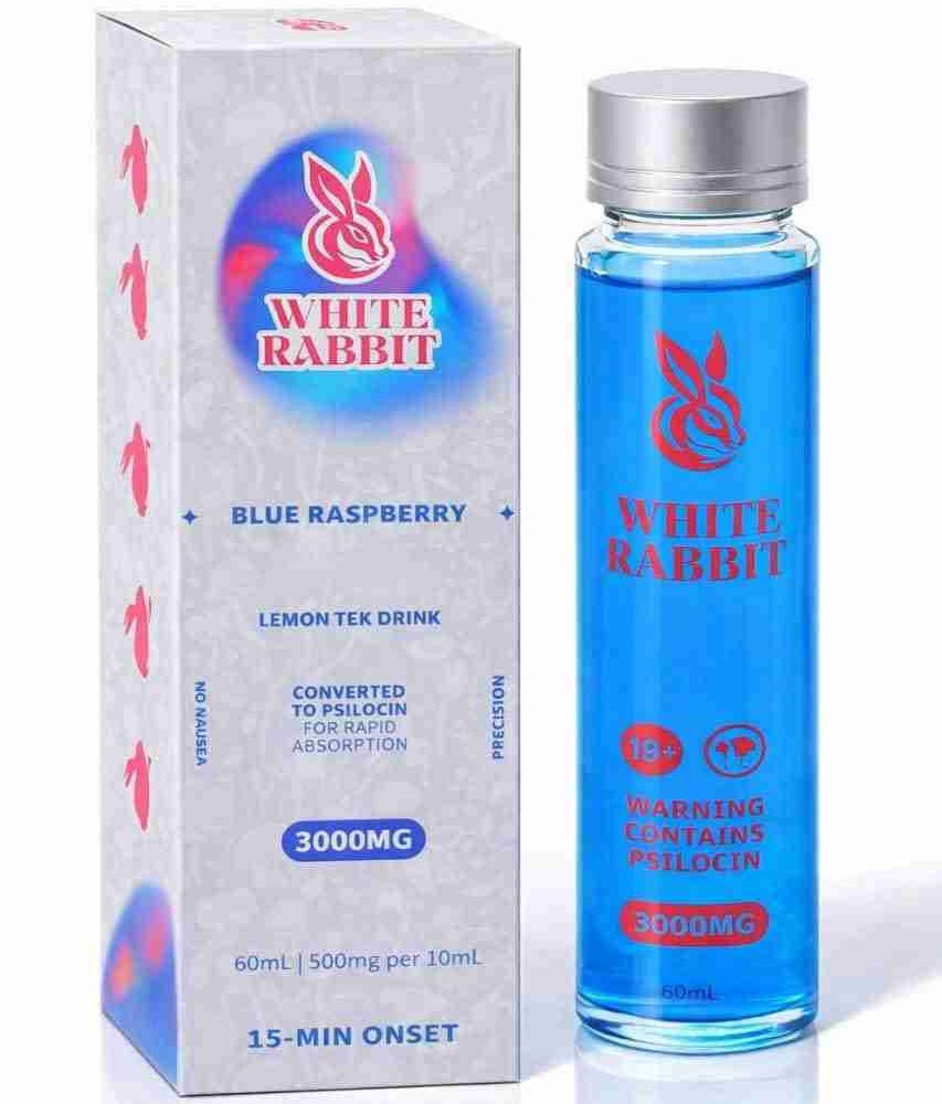 White Rabbit Mushroom Drink – Blue Raspberry 3000mg (60ml)