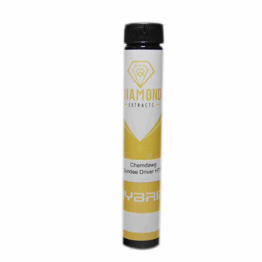 Diamond Concentrates Indica Pre Rolled HTFSE Joints – Chemdawg x Sundae Driver (3 x 1 Gram Joints)