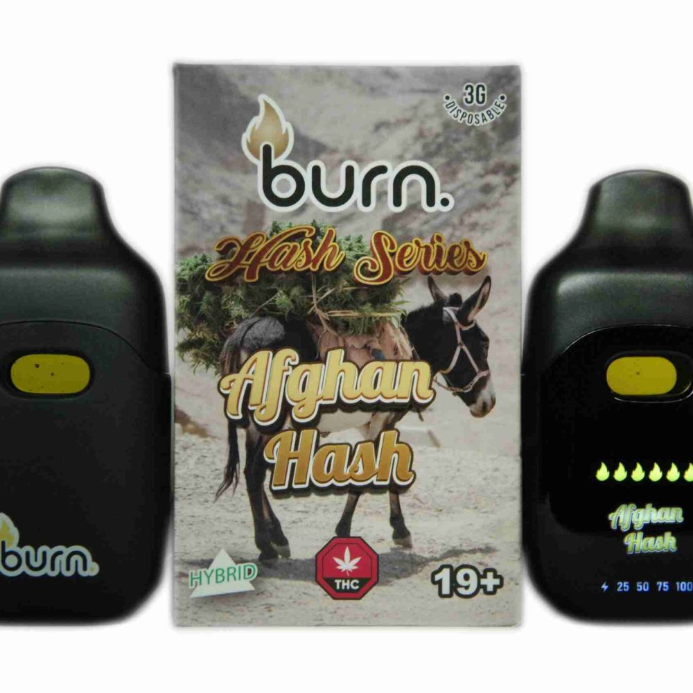 *New* Burn LCD Disposable – Afghan Hashish (3 Gram) (Hybrid)