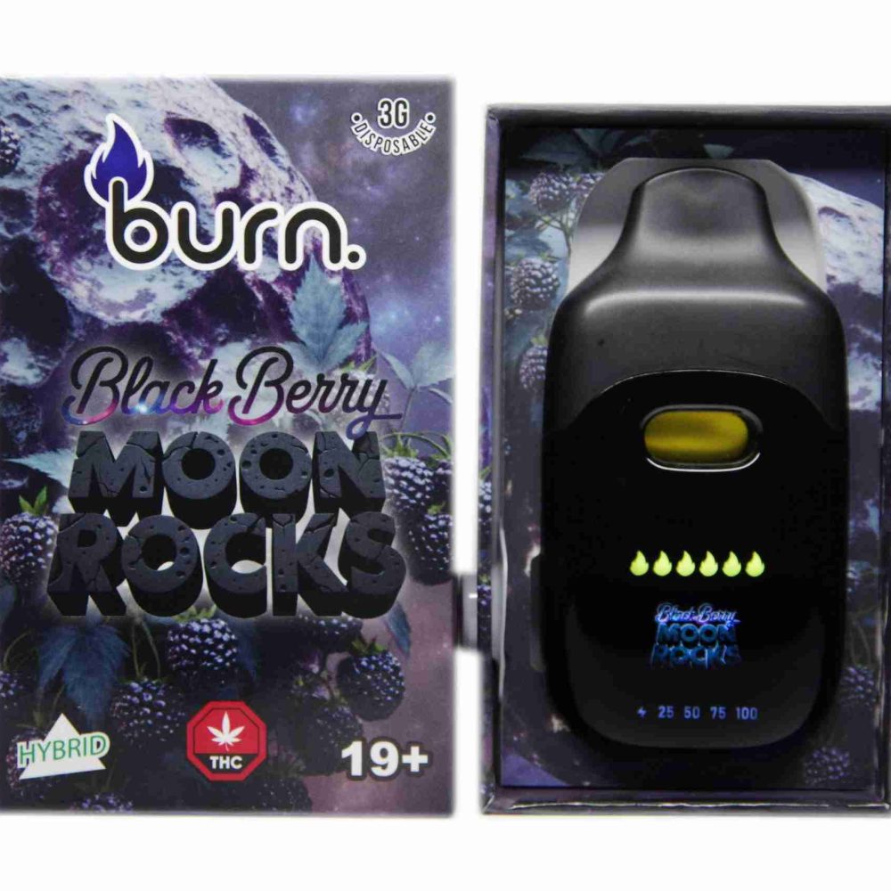 *New* Burn LCD Disposable – Blackberry Moonrocks (3 Gram) (Hybrid)