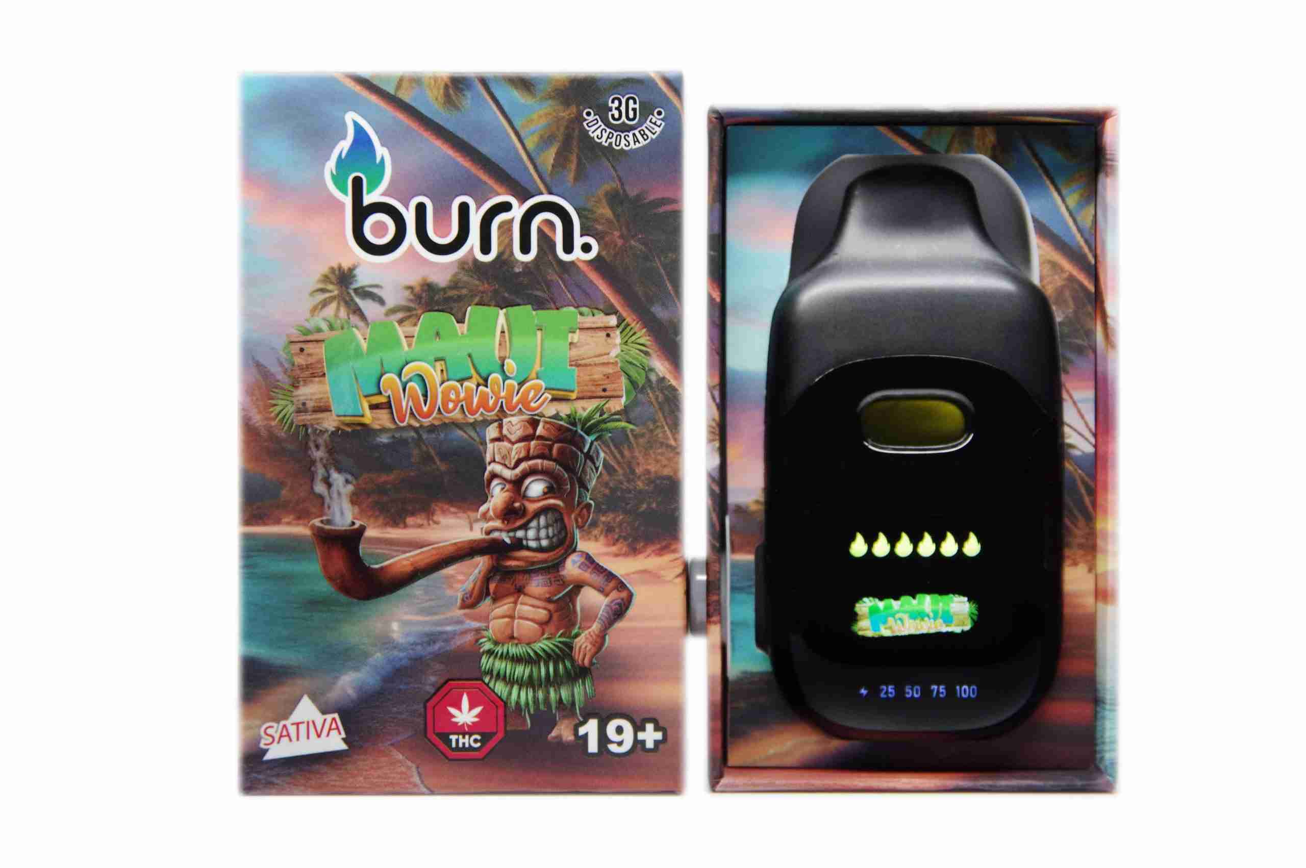 *New* Burn LCD Disposable – Maui Wowie (3 Gram) (Sativa)